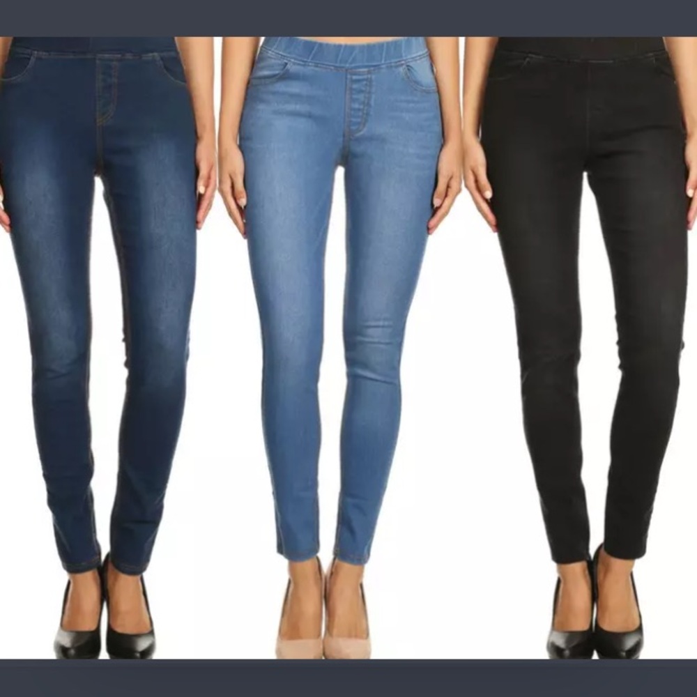 3pk Skinny Pull-On Jeggings